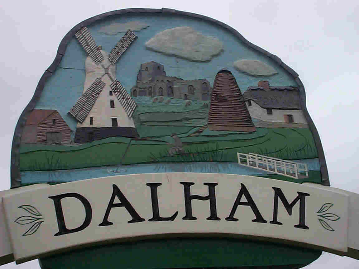 Dalham signpost